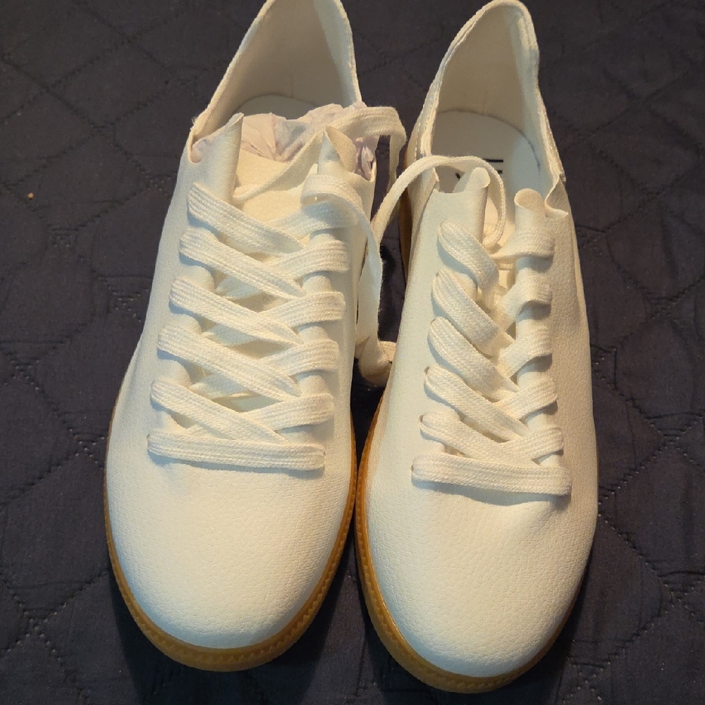 JustFab White Sneakers